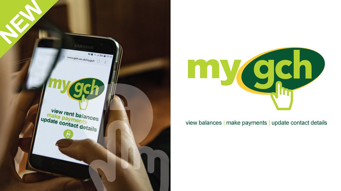 Advert for MyGCH, the online payment portal of GCH