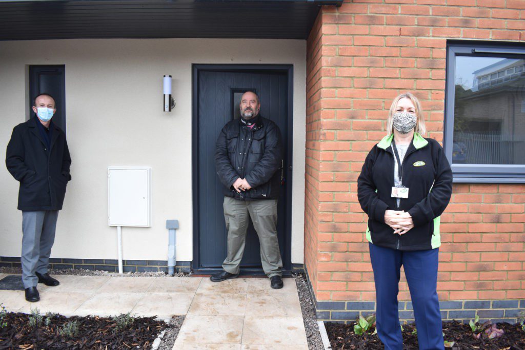 Handover of completed bungalows on Deer Park Road