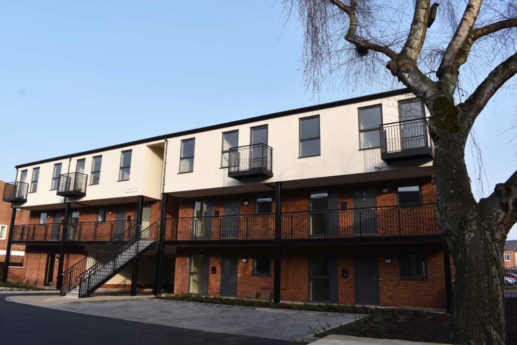 Back view of Clearbrook Court Development