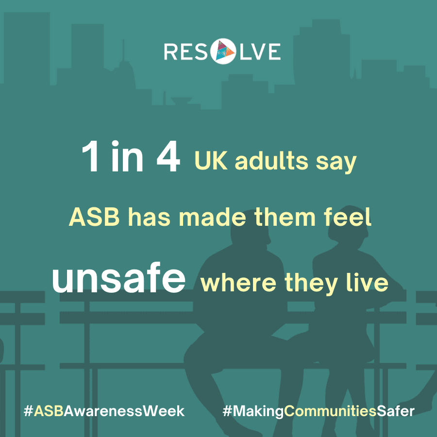 1 in 4 UK adults say ASB has made them feel unsafe where they live