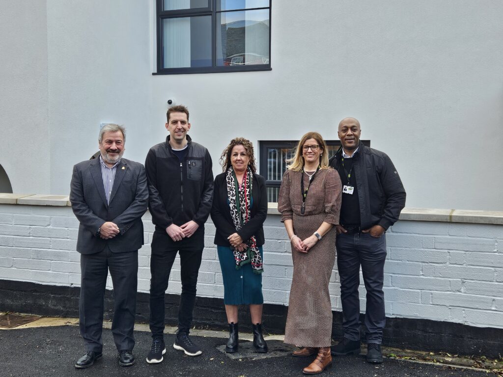 Jon McGinty, Luke Shervey, Michalle Wheatley, Natalie Thelwell, Michael Hill at the laumch of Hewmar House